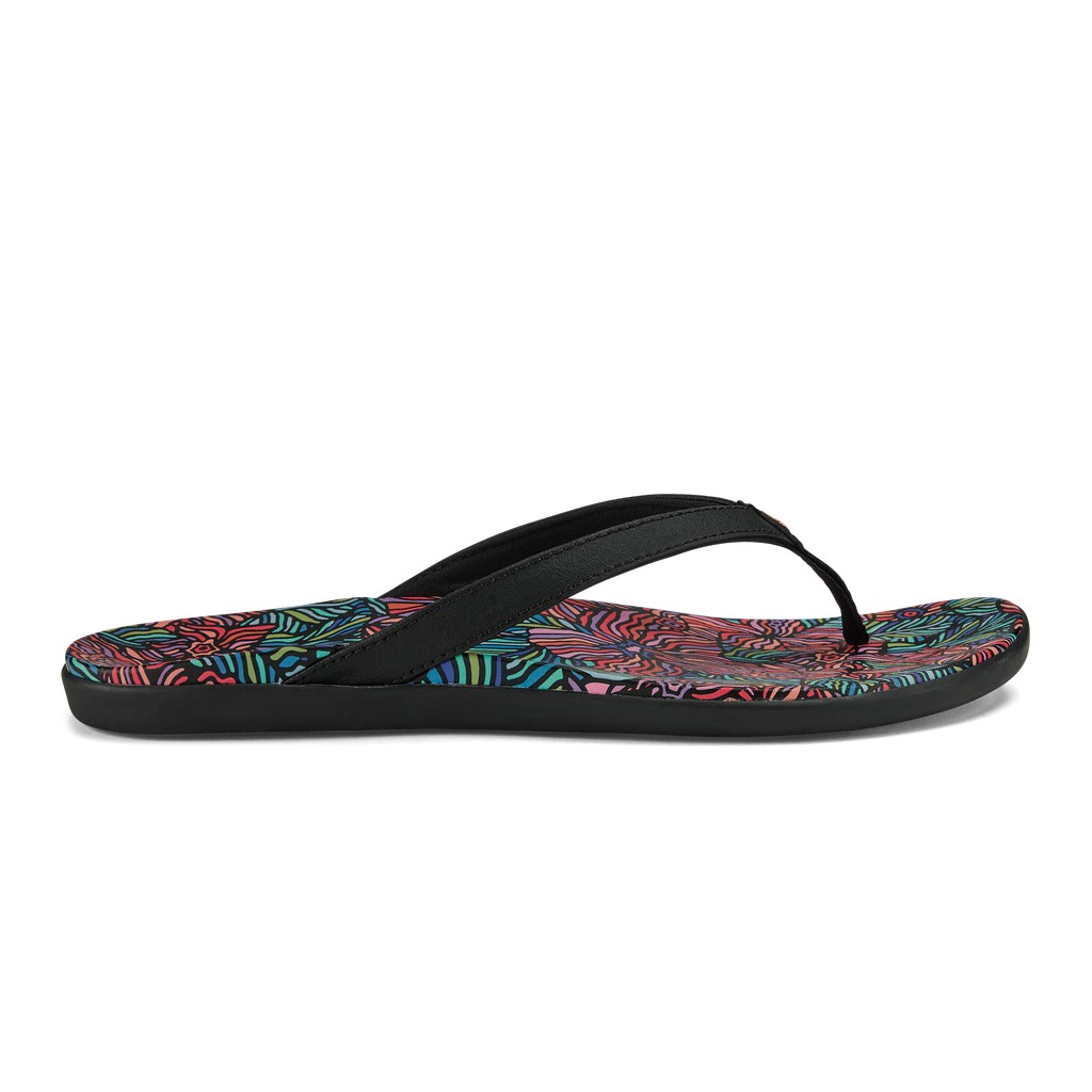 Olukai Zehentrenner Damen - Ho Opio Hau Hibiscus-inspired Beach Mehrfarbig - 34578OABS
